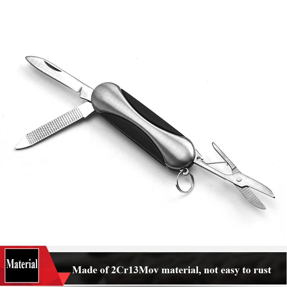 Description Picture 5 of itemMini Pocket Folding Knife Kawaii Stationery Cute Scissors Swiss Keychain Utility Knife EDC Tools Box Cutter Fixed Blade Knife