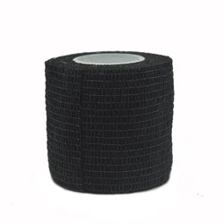 Kinesio Elastic Knee Support Self-Adhesive Tape - 2.5CM X 500CM (Cotton bandage black)