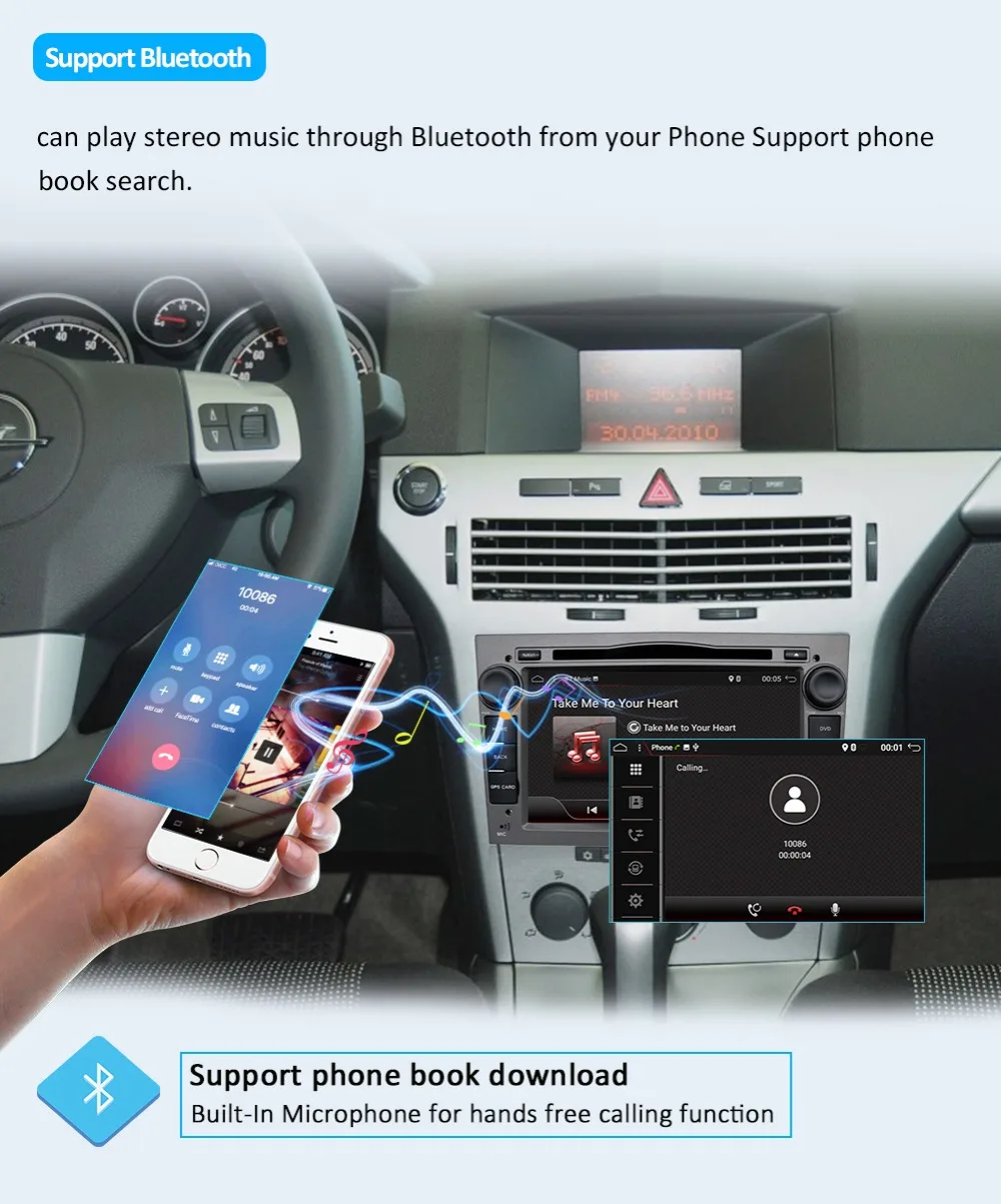 Best Bosion 4G+64G 2Din Android 9.0 Radio Car DVD Multimedia Player For Opel Vectra Corsa D Astra H Steering-Wheel Audio Video WIFI 10