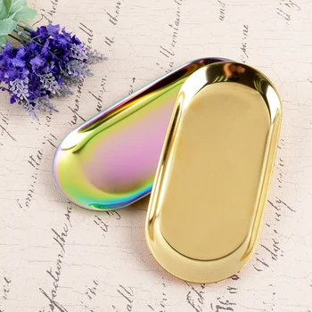 

Modern Minimalist Style Stainless Steel Towel Tray Storage Tray Dish Plate Tea Tray Fruit Food Trays Cosmetics Jewelry Organizer