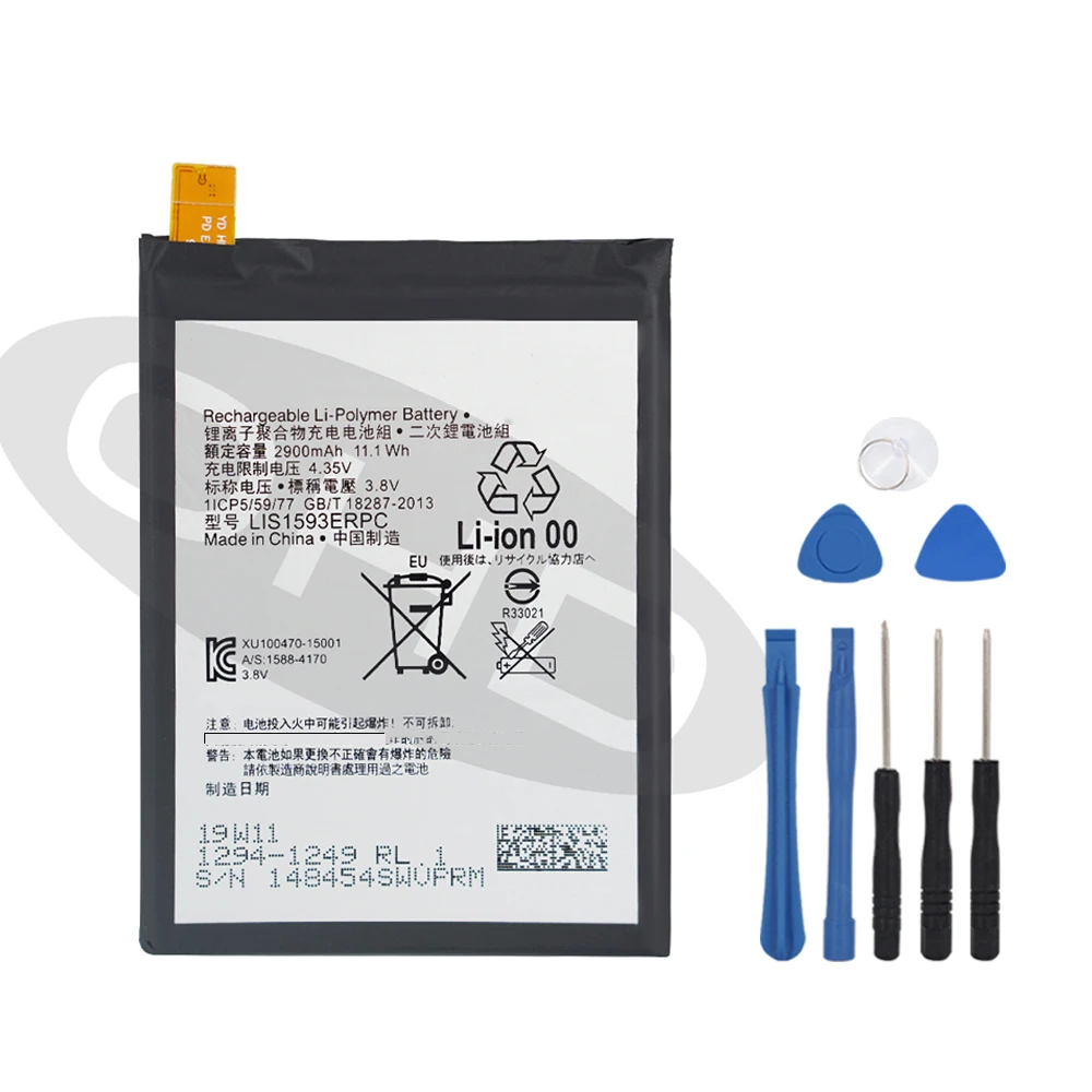 2 шт./лот оригинальная запасная батарея для SONY Xperia Z5 E6883 LIS1593ERPC E6633 E6653 E6683 E6603
