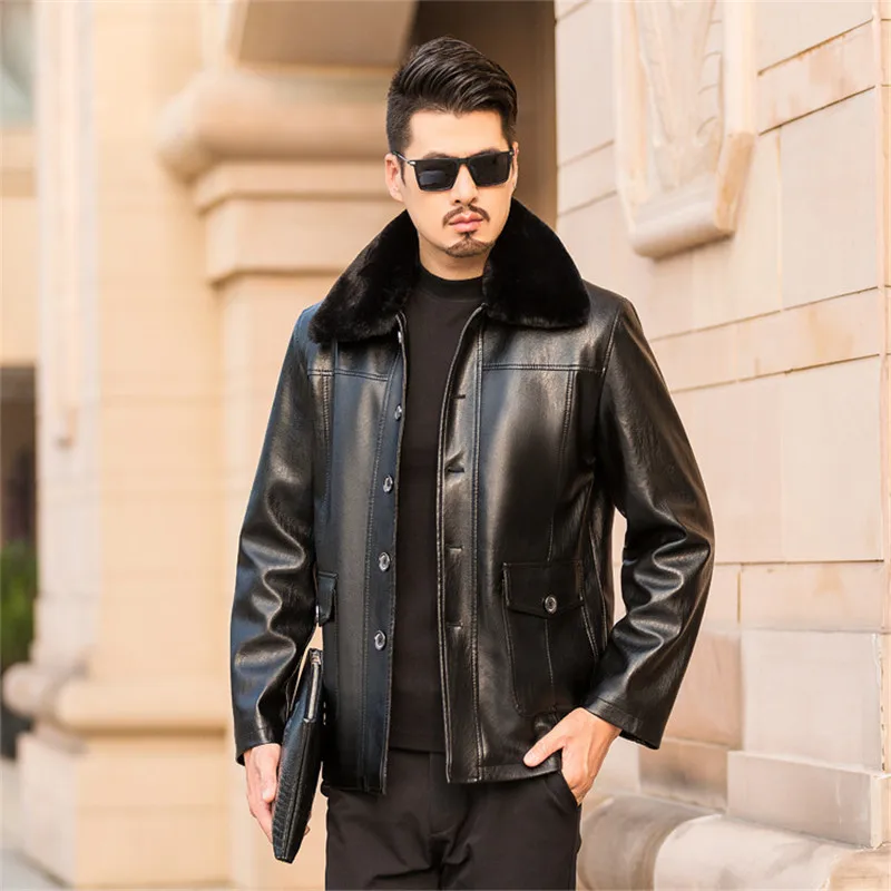Мужские Куртки из искусственной кожи, зимние утолщенные куртки de couro chaqueta, мужская повседневная модная одежда из искусственной кожи, мотоциклетная куртка-бомбер