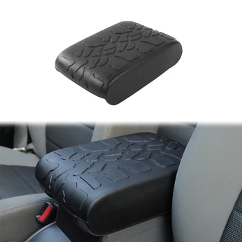 

Car Center Console Armrest Box Rubber Pad Black Decorative Cover for Jeep Wrangler JK 2007-2010 Interior Modified Accessories