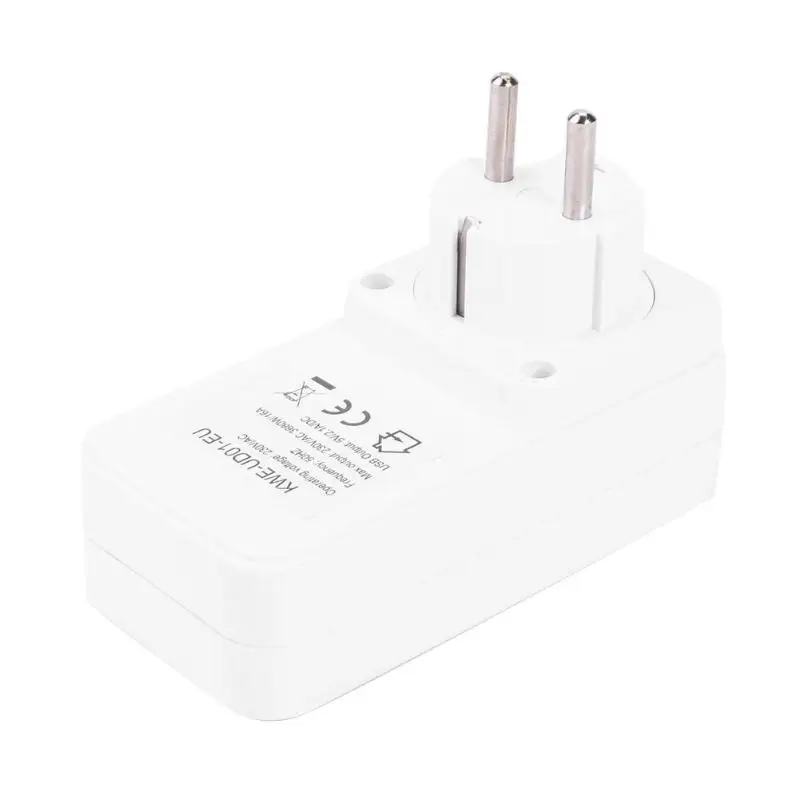 2 шт. ЕС Plug Dual USB 5 В 2A энергосберегающая защита от перегрузки таймер розетка бытовой обратного отсчета мощность розетка выключатель