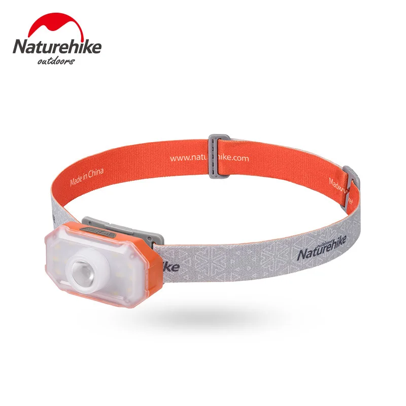 Naturehike outdoor LED headlamp fishing headlight 7-90 hours 4 modes tent lamp Torch flashlight camping lantern accessory - Цвет: Orange