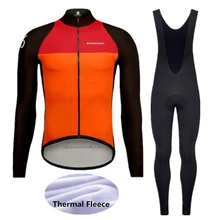 Pro зимний термо флис Etxeondo Велоспорт Джерси НАБОРЫ MTB велосипед одежда с длинным рукавом Одежда для велосипеда-65D7