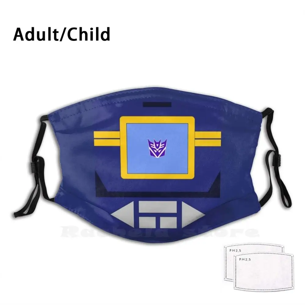 Смываемый фильтр Decepticon Soundwave для защиты от пыли маска рта G1 Кассетная лента Ravage