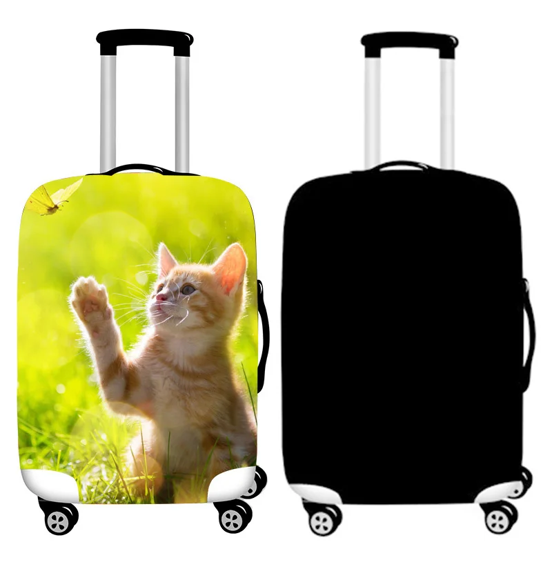 2019 Чехол для багажа с животным узором, эластичный чехол для путешествий, чехол для 18-32 дюймов, чехол для костюма, аксессуары для путешествий