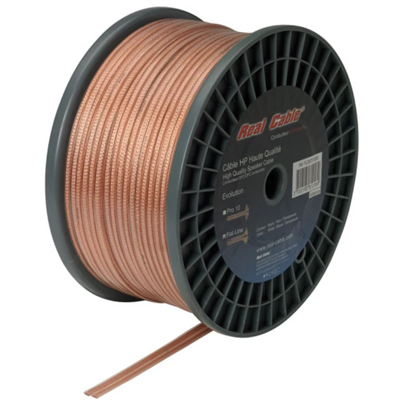 Cabo de Áudio Cabo de Alto-falante 99.99% de Cobre sem Oxigênio Fio de Alto-falante em Massa Hifi Francês Real Série Linha Plana Fl400 - Image 3