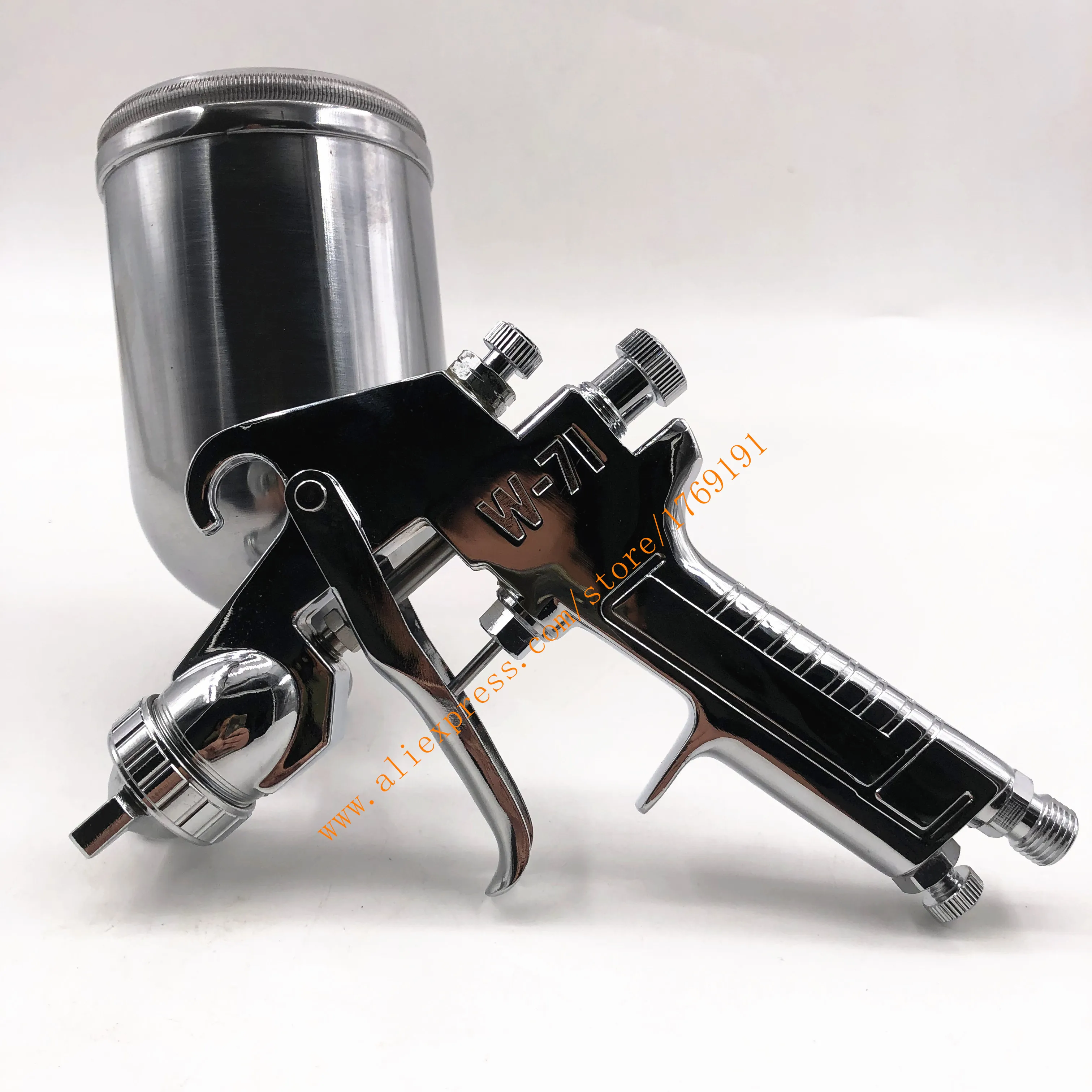 High-end pro W-71 пистолет-распылитель 1,0/1,3/1,5/1,8 мм прозрачный пальто лак воздуха Пистолет Краски регулировки 30 см ширина пистолет для распыления краски