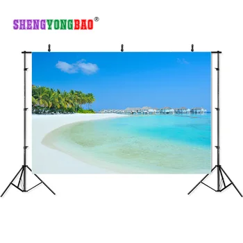 

SHENGYONGBAO Vinyl Custom Beach Photography Backdrops Props Photography Studio Background JT-50