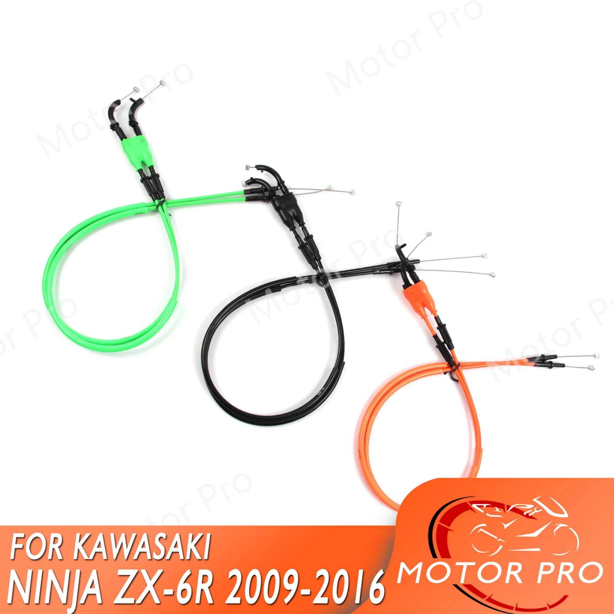 Throttle Cable For Kawasaki Ninja ZX6R 2009 2016 Stainless Wire Line
