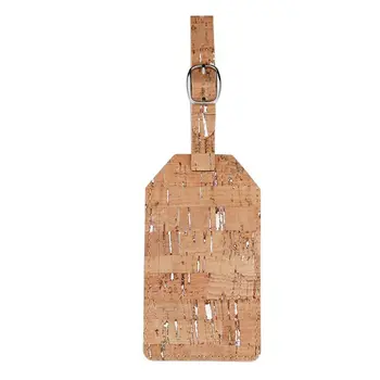 

Travel Luggage Gift Cute Cork Suitcase Tag with Strap Travel Tags