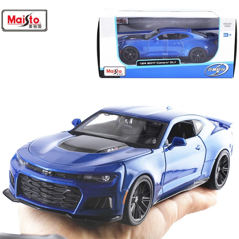 Модель автомобиля Maisto 1:24 для Chevrolet Camaro zl Bumblebee игрушечная машинка из сплава с