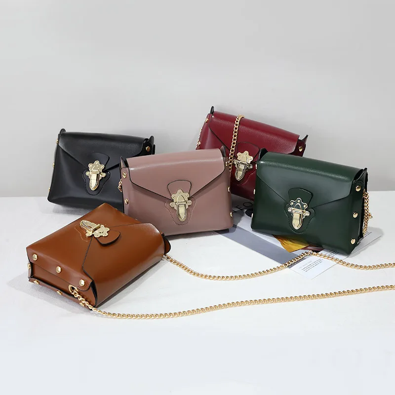 

2018 Spring And Summer Versatile New Style WOMEN'S Bag Korean-style Fashion Mini Bag with Chain Shoulder Square Sling Bag