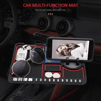 

Car Navigation Mobile Phone Bracket Anti-skid Pad Car Center Console Instrument Panel Storage Mat Bracket Of Vehicle Navigation