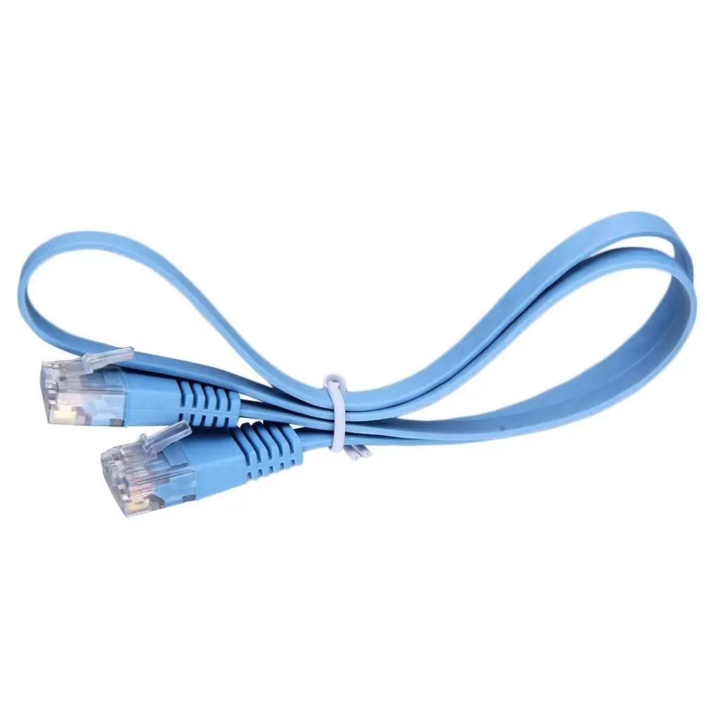 1 шт. супер высокая скорость RJ45 CAT6 8P8C плоский Ethernet Патч Сетевой кабель Lan 0 5 м
