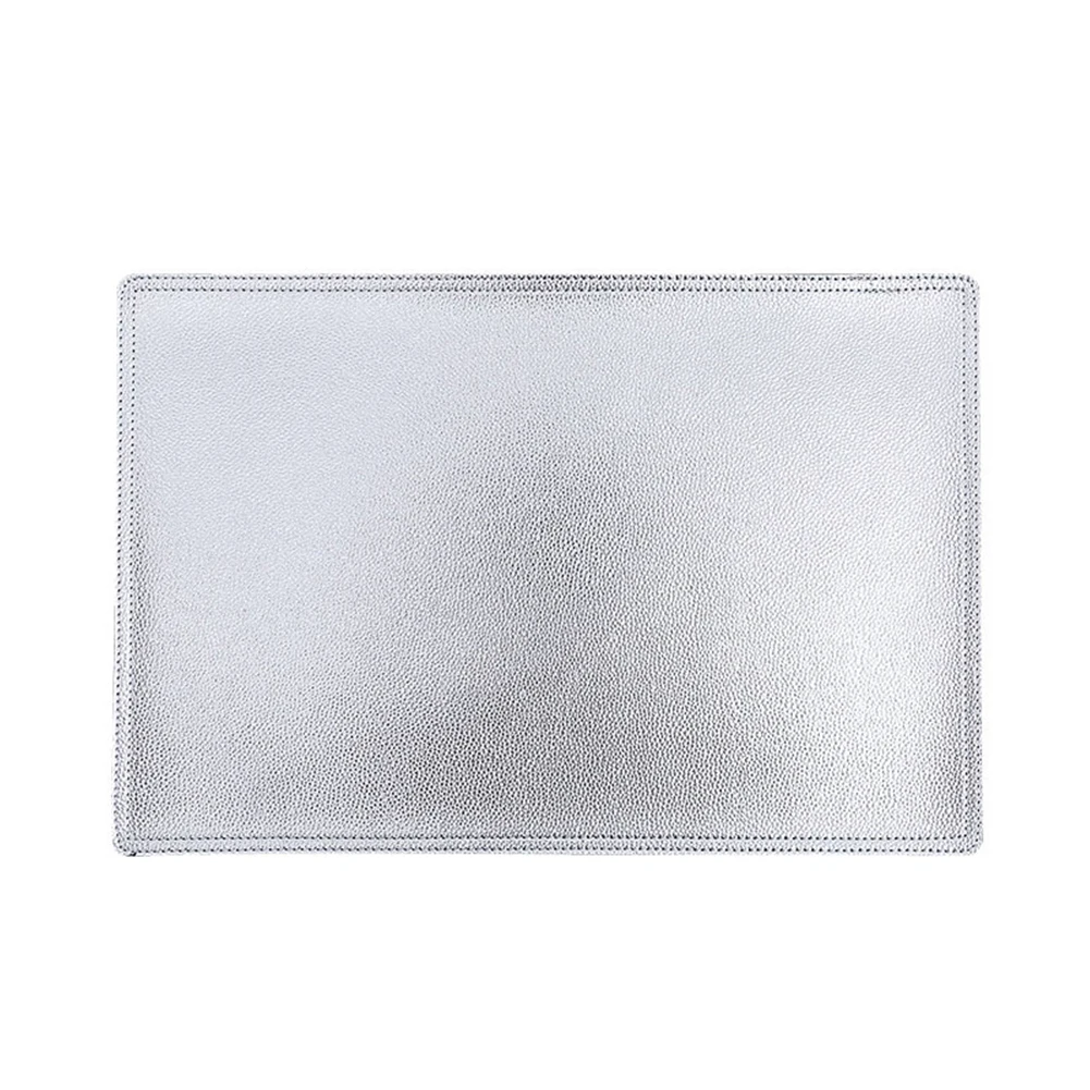 Silver Изоляционный протектор, аксессуары для столовой, Легкая очистка, для ресторана, двухсторонний, из искусственной кожи, нескользящий, Настольный коврик, кухонная подставка - Цвет: Silver