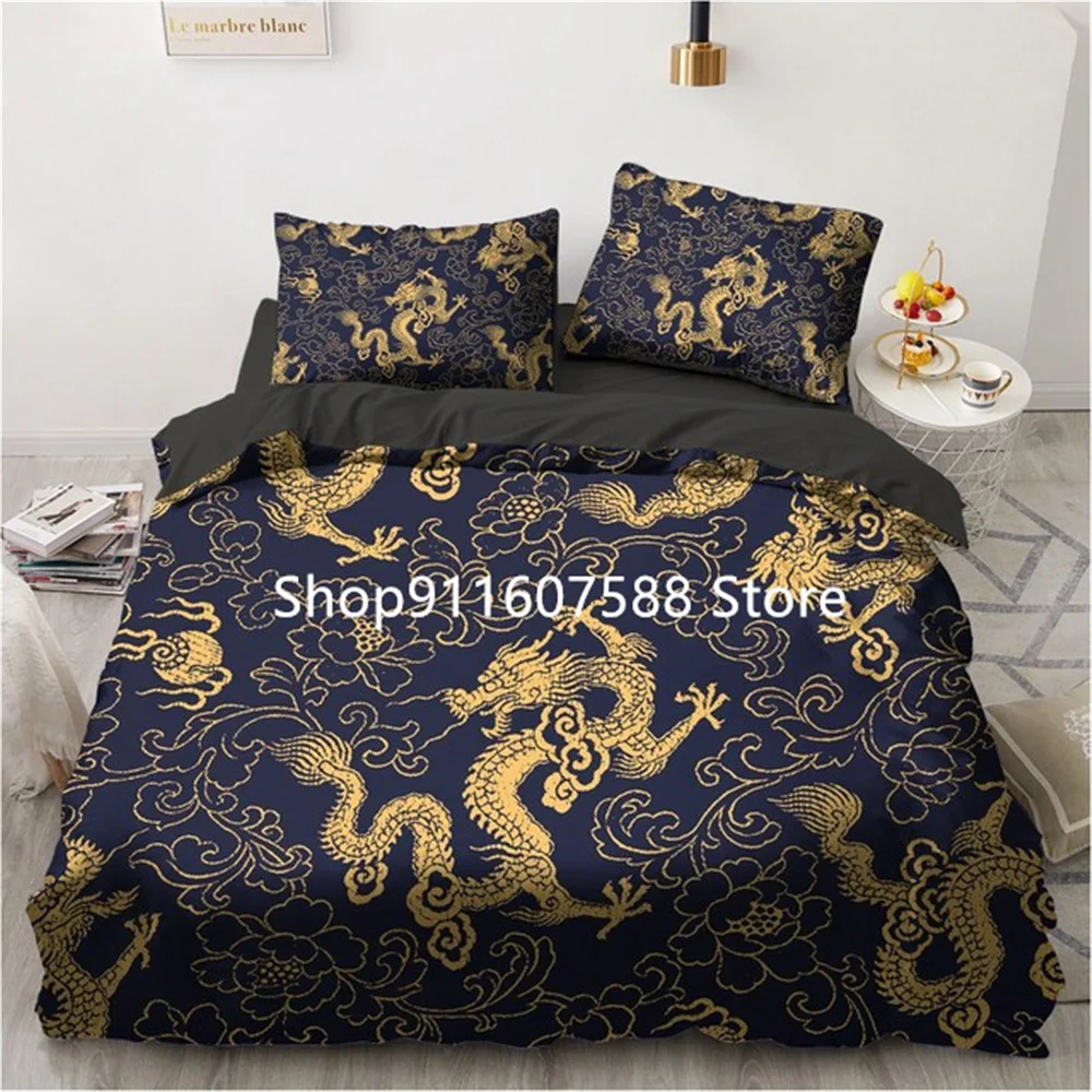 Black Gold Bedding Set Luxury Duvet Cover Sets 3d Moon Dream Catcher Comforter Cover Set Cute Bed Set For Adult 