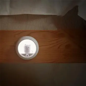 

Sensor Night Lights 2modes Lovely Cat Bedroom Mini Infrared Sensing Lamp for Emergency Lamp Smart Decor Lantern Children Gift