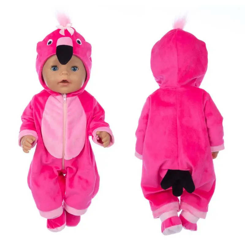 Barbie Doll Clothes Doll Clothes Animal Jump Suits For 43cm Baby Doll 17inch Born Babies Boy Doll Clothes