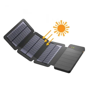 Солнечное зарядное устройство 10000 мАч Солнечное зарядное устройство для Xiaomi Mi iPhone 6 6s 7 8 iPhone X iPad samsung huawei OPPO Vivo и т. Д. - изображение