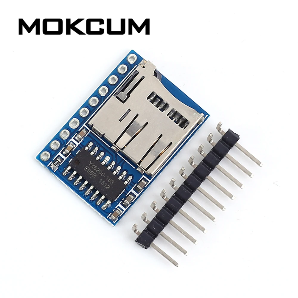 MP3 MAV UART конвертер модуль голосовой аудио контроллер Поддержка DC 3,3 V-5 V вход поддержка 32G TF карта