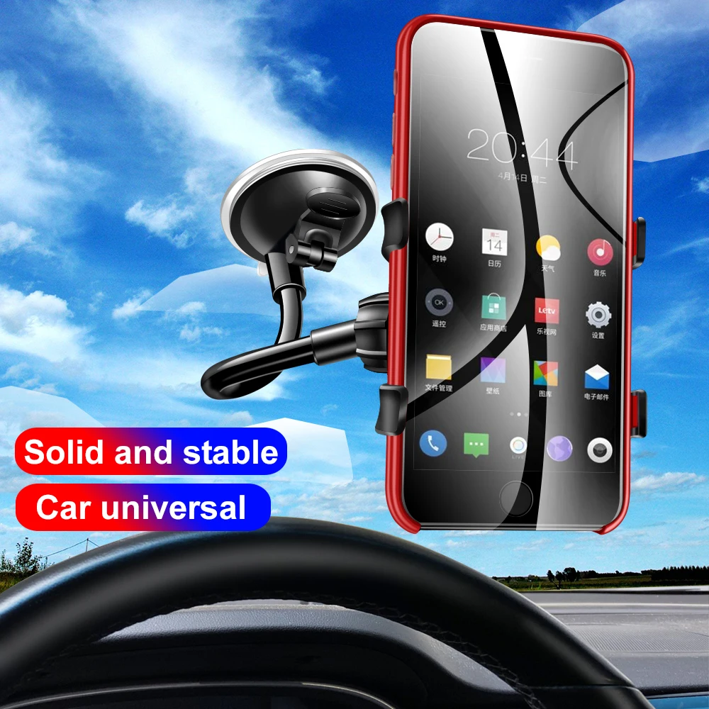 Clip Folder Flexible Holder GPS Navigation Use Adhesive Bracket Mount Phone Holder Long Arm Windshield Car Phone Holder