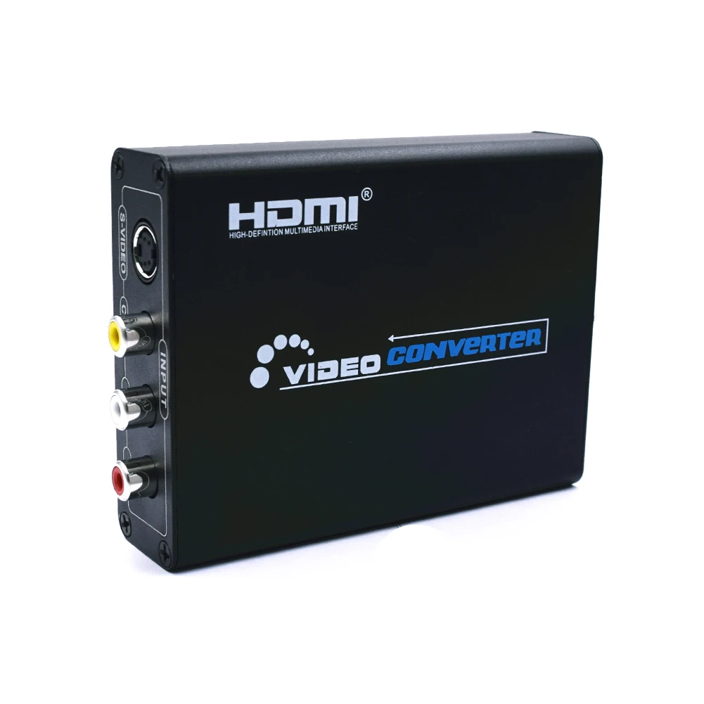 HDMI в композитный 3RCA AV S-Video R/L аудио видео конвертер адаптер DAC поддержка 720 P/1080 P+ RCA/S-Video кабель Xbox конвертер