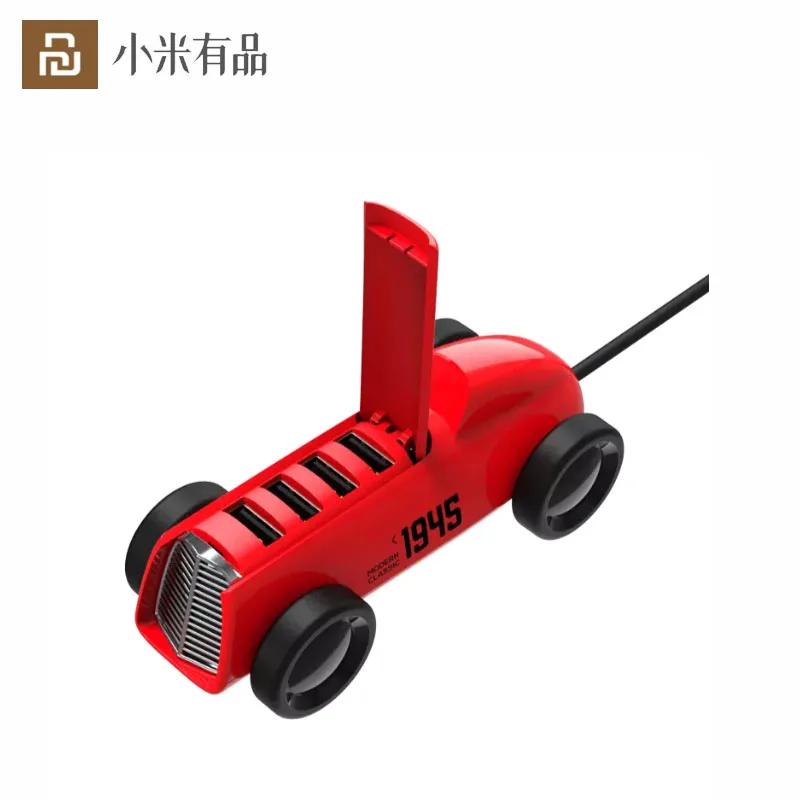 Youpin Bcase usb-хаб сплиттер Винтаж автомобиля Форма Многофункциональный 4 * USB2.0 5V 2A