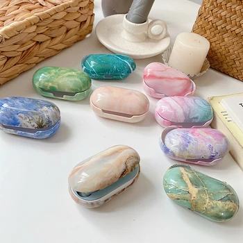 

High-end marble jade mica stone pattern Case For Samsung Galaxy Buds Plus Charging Box Hard Wireless Bluetooth Earphone Cover