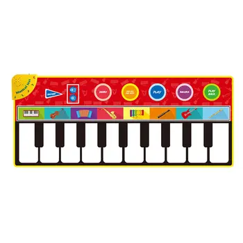

Children'S Oversized Piano Music Blanket Baby Dancing Mat Music Carpet Piano Game Pad Back Of Anti-Skid Net 1 Pcs