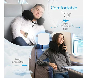 

U Shaped Healthcare Memory Foam Neck Pillows Soft Slow Rebound Space Travel Pillow Solid Neck Cervical Bedding