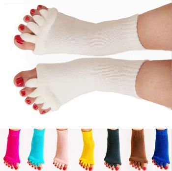 

1Pair Five Toe Socks Orthotics Separators For Toes Bunion Corrector Orthopedic Hallux Valgus Posture Correction Ectropion