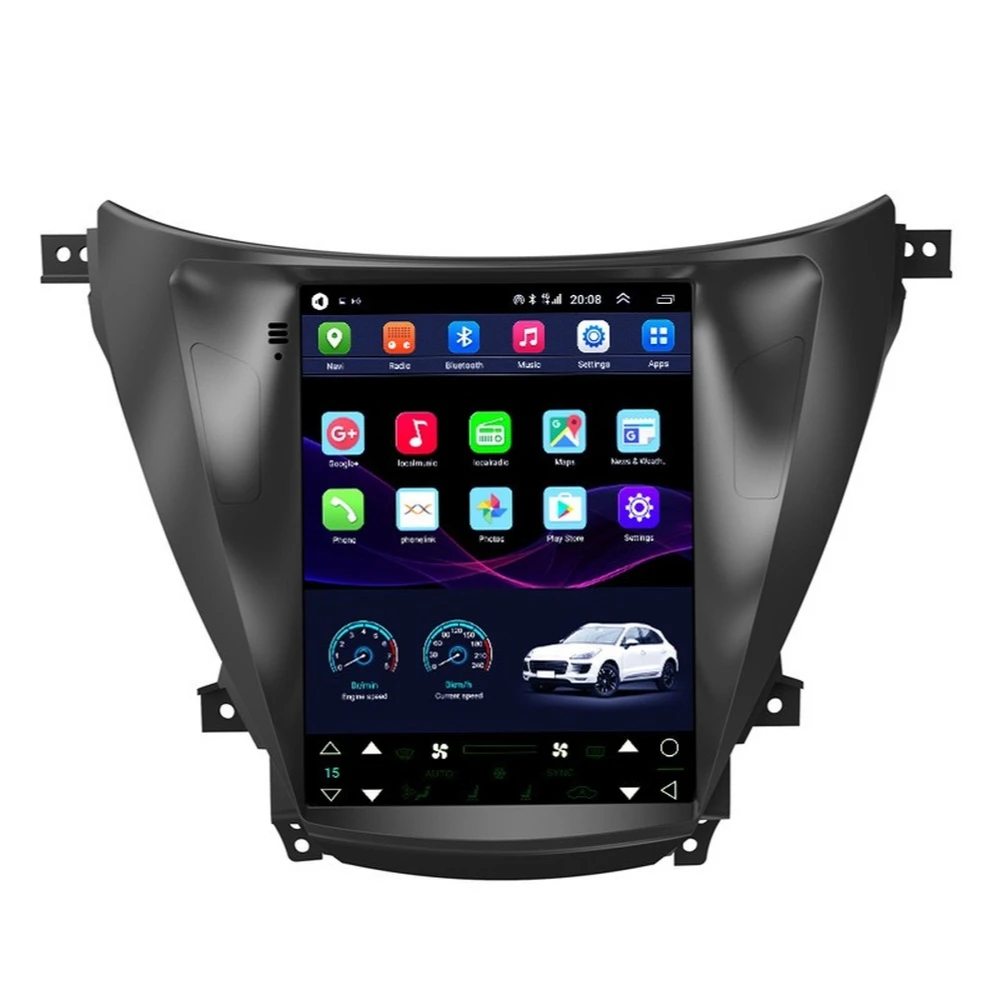 Автомобильный GPS-навигатор на Android в стиле Тесла для HYUNDAI ELANTRA/MD 2011-2013