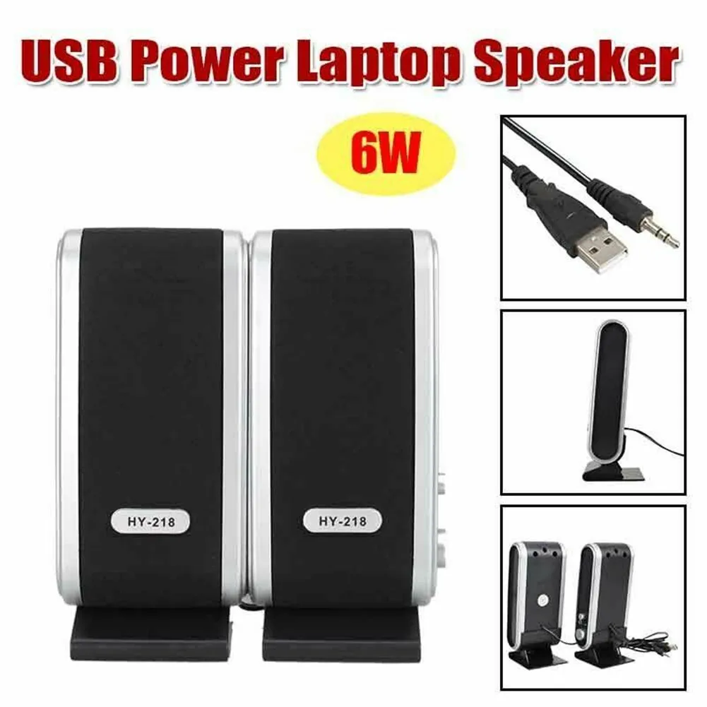 Портативные проводные компьютерные мини колонки USB одна пара угловые для ПК