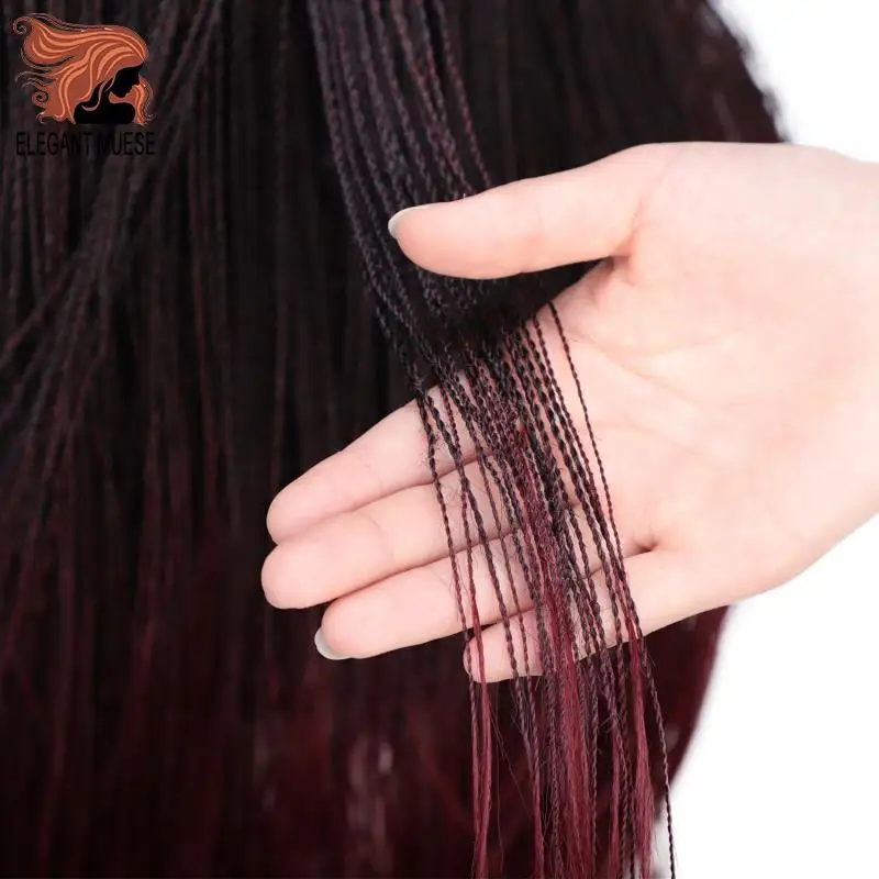 Elegant MUSES Синтетические прямые Сенегальские накрученные волосы косы парик на