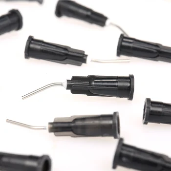 

Tool 100PCS Needle Irrigation Bent Needle Tips Flow Composite Resin Acid Reagent Delievery Syringe