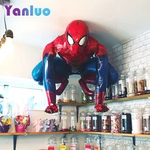 55x63 см 3D человек-паук алюминиевой фольги Воздушные шары Мстители герой День Рождения украшения детский душ принадлежности Globos