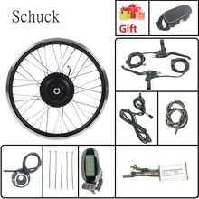 SCHUCK Электрический электровелосипед комплект 48V350W переднее колесо Электрический велосипед конверсионный комплект ступицы мотор LCD6 дисплей 16-28 дюймов 700C