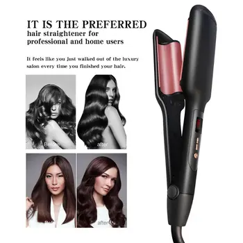 

Dual Voltage 110v-220v 360° Automatic Curling Wand Two Way Rotating Hair Roller Ceramic Hair Curler Iron Hair Curlers
