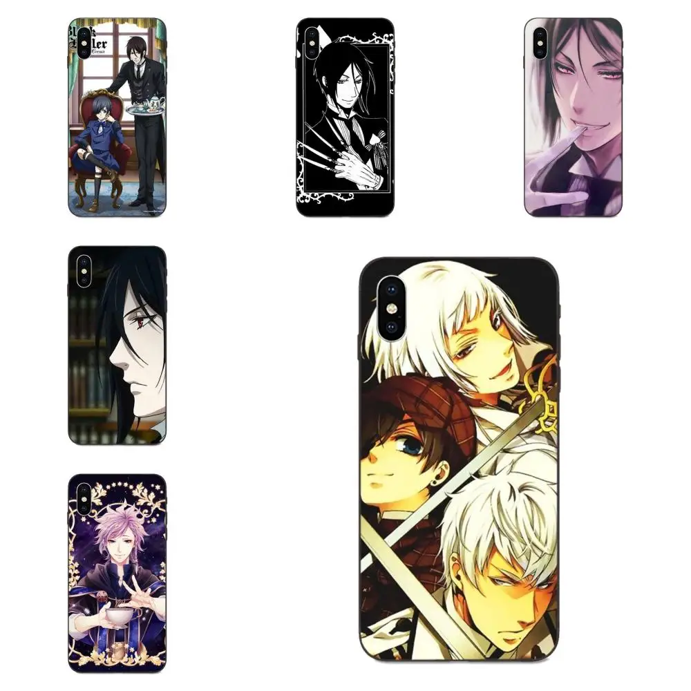 Black Butler Kuroshitsuji мягкий принт Капа для Galaxy A8 A9 звезды Примечание 4 8 9 10 S3 S4 S5 S6 S7 S8 S9 S10