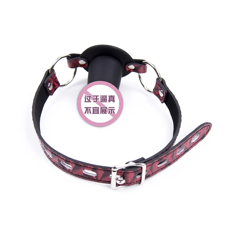 Adult Female Tune Toy Silicone Dildos Ball Gag Diamond Pattern Mouth Gal Passion Bound Supplies