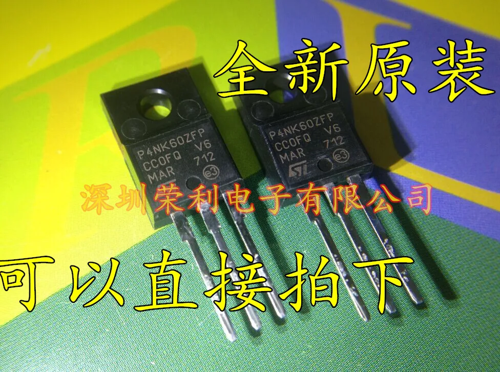 10 шт./лот P4NK60ZFP STP4NK60ZFP TO-220F 4A/600V MOS
