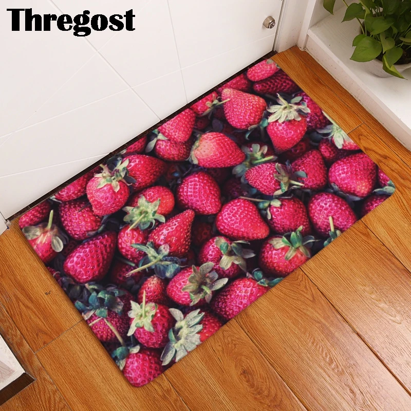 Carpet Fruit Printed Rugs For Stair Steps Small Mat Indoor Door Stair Steps Small Mat Indoor Door