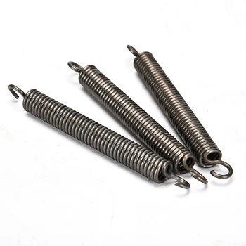 

4pcs wire diameter 0.7mm outer diameter 6mm with hook tension springs pull stretch spring 20mm-65mm total length