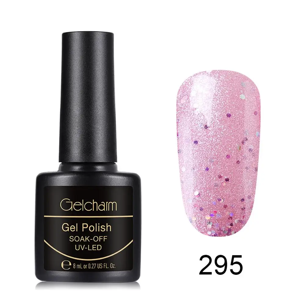 Gelcharm 8 мл Glassic многоцветная серия Гель-лак для ногтей УФ светодиодный отмачиваемый гель лак для ногтей Блеск Дизайн ногтей салон маникюр - Цвет: 295