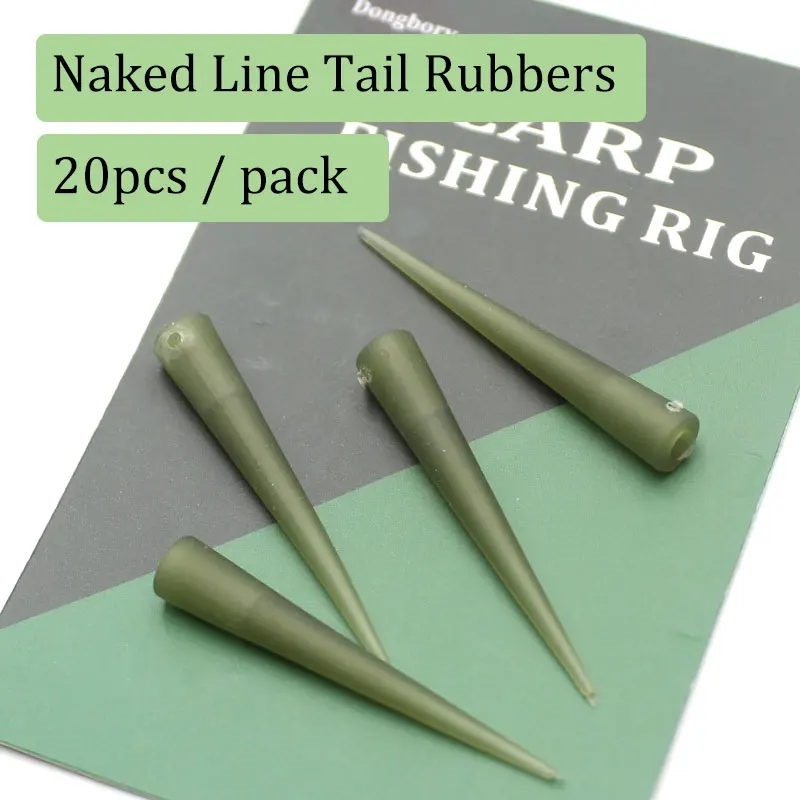 50 Pezzi Di Gomma Coda Cono Tubo Accessori Pesca