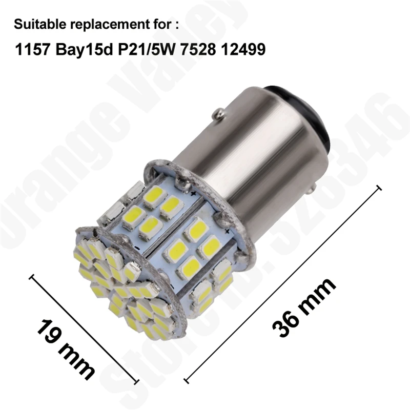 50 шт. 1156 BA15S 1157 SMD Led 1206 автомобильный светильник BAY15D P21W авто лампы стайлинга