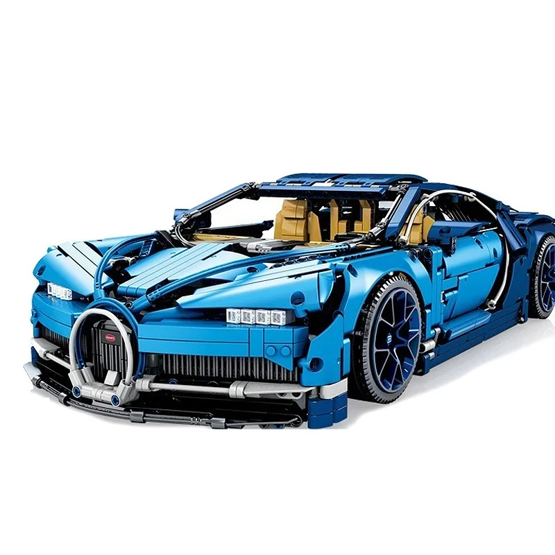 Billige 20086 Technic Serie Die Chiron Blau Racing Auto Modell Bausteine set Kompatibel 42083 klassische Spielzeug für kinder